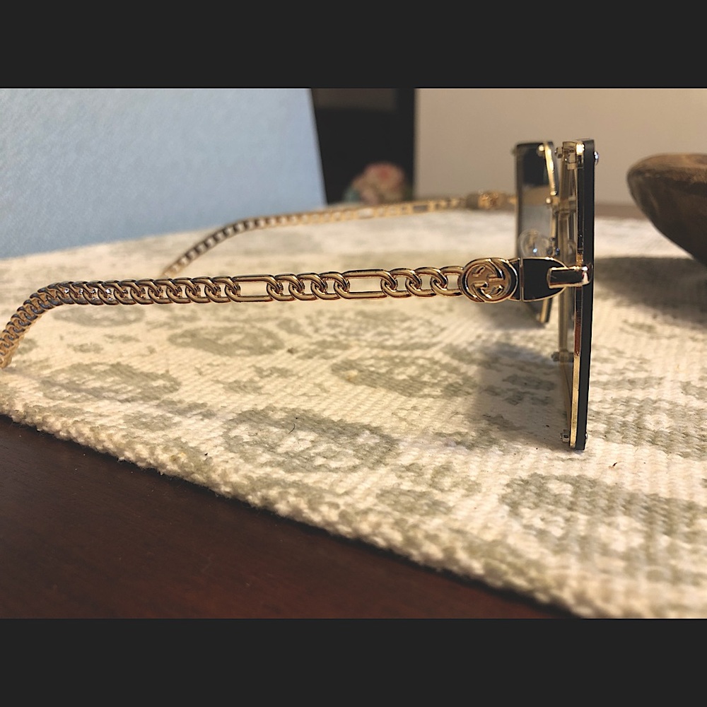 Hot new sunglasses gold trim